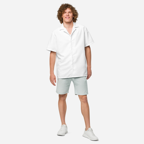 All-Over Print Unisex Button Shirt — supplier product photograph
