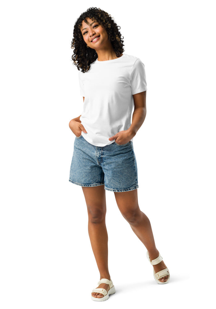 Women's Relaxed T-Shirt — Bella + Canvas 6400 — White