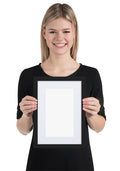 Matte Paper Framed Poster With Mat (cm) — Black / 21×30 cm