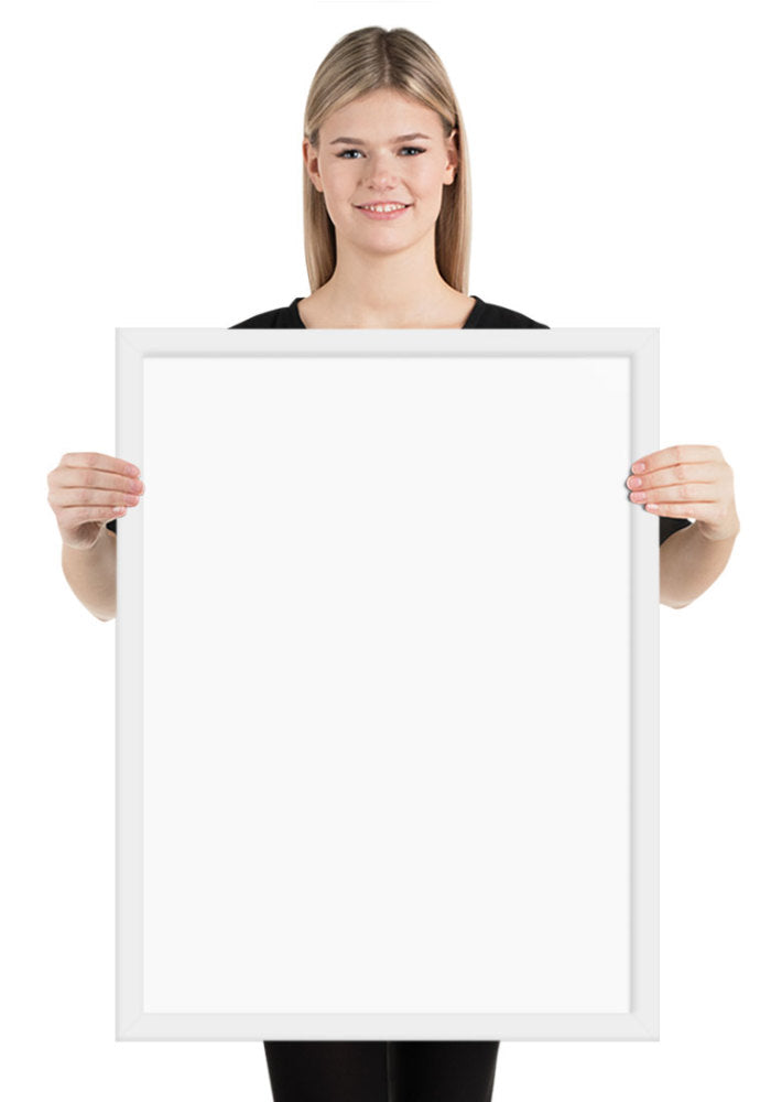 Enhanced Matte Paper Framed Poster (in) — White / 18″×24″