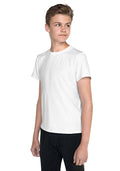 All-Over Print Youth Crew Neck T-shirt — White / 10