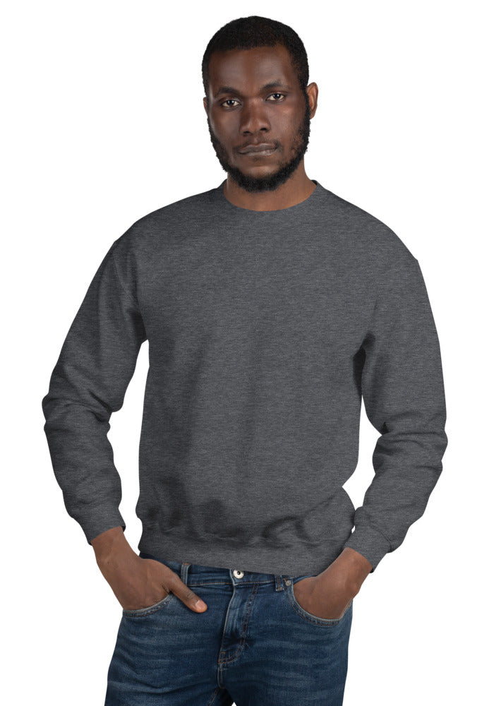 Unisex Crew Neck Sweatshirt — Gildan 18000 — Dark Heather