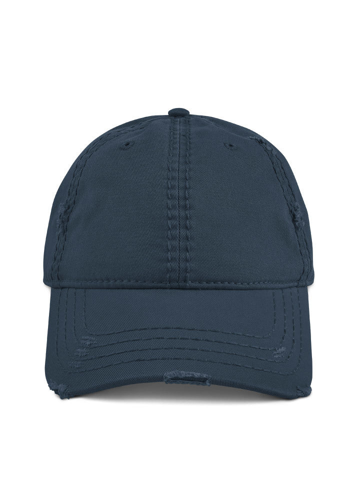 Distressed Dad Hat — Otto Cap 104-1018 — Navy / One size