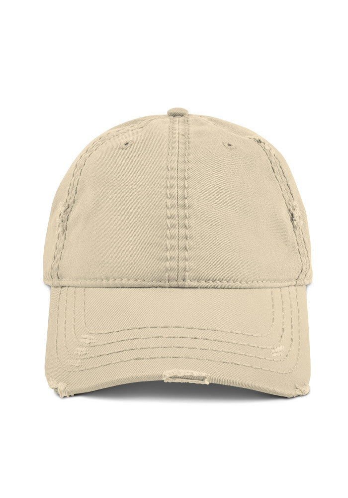 Distressed Dad Hat — Otto Cap 104-1018 — Khaki / One size