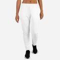 All-Over Print Recycled Women’s Joggers — White / 2XL