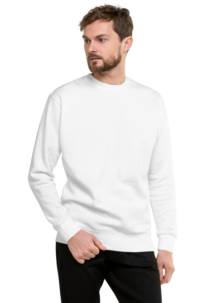 Unisex Premium Sweatshirt — Cotton Heritage M2480 — White