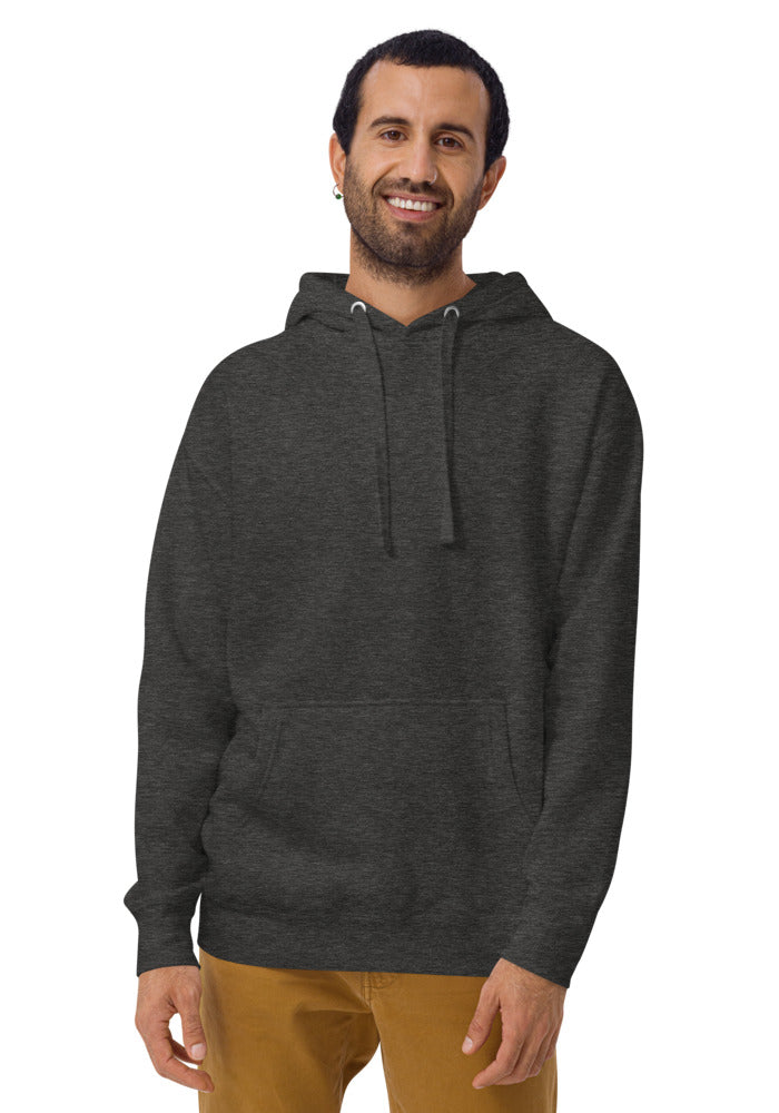 Unisex Premium Pullover Hoodie — Cotton Heritage M2580 — Charcoal Heather