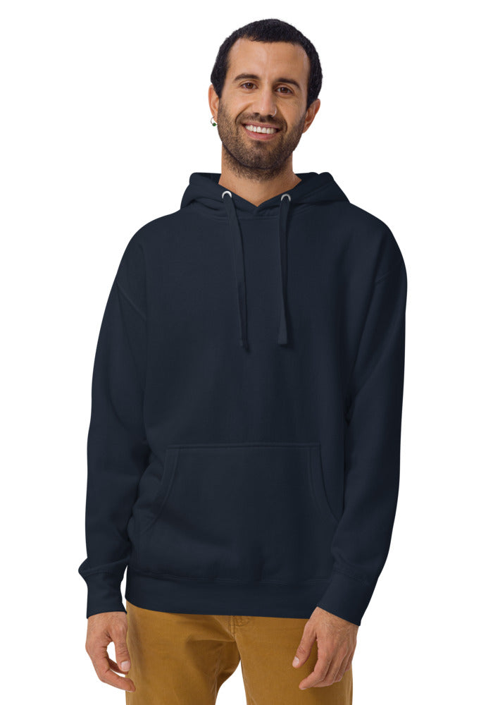 Unisex Premium Pullover Hoodie — Cotton Heritage M2580 — Navy Blazer
