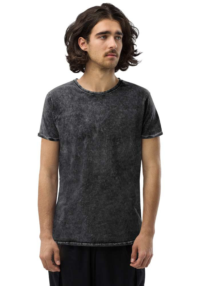 Unisex Denim T-Shirt — Husky CA6689 — Black / 2XL