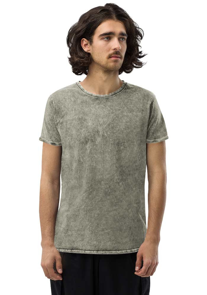 Unisex Denim T-Shirt — Husky CA6689 — Dark Army Green / 2XL