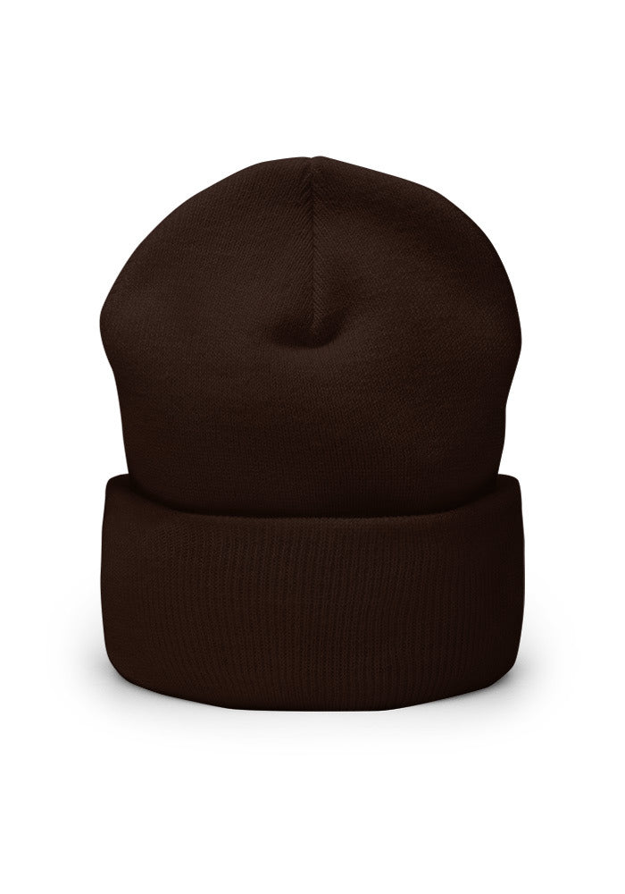Cuffed Beanie — Yupoong 1501KC — Brown / One size
