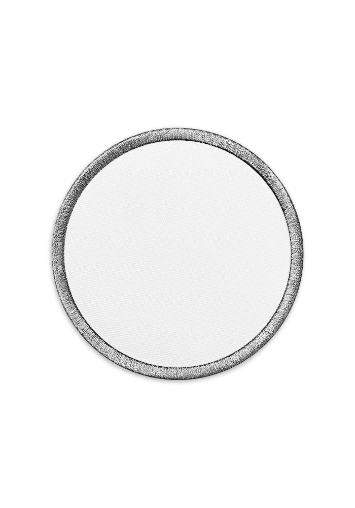 Embroidered Patches — White / Circular ⌀3 in