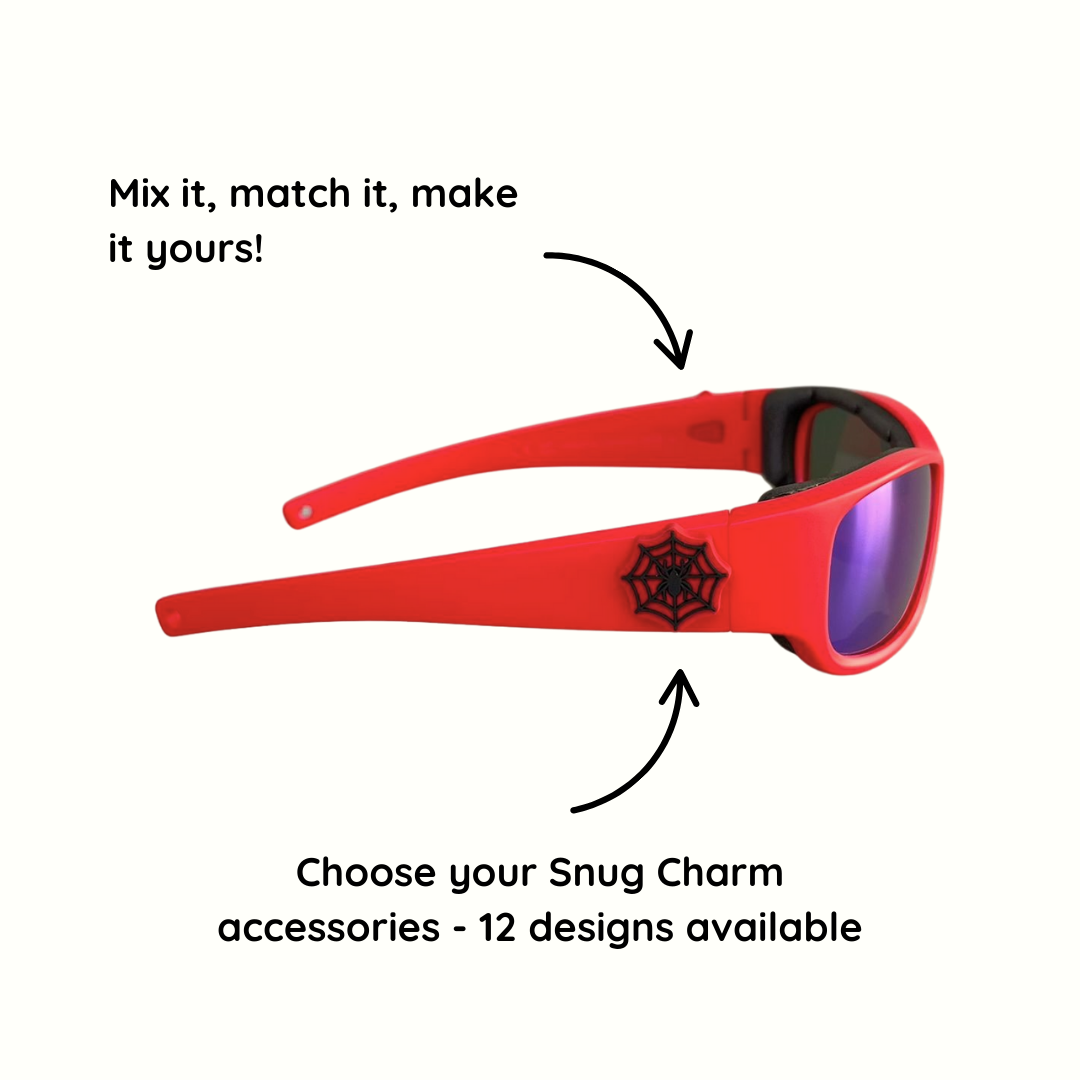 Red Kids Sunglasses| REVO Lens | Snug Fit | 3-5 Years