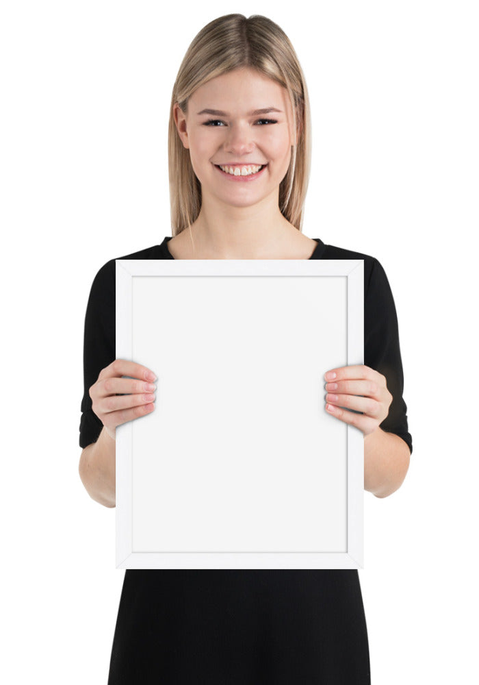 Enhanced Matte Paper Framed Poster (in) — White / 11″×14″