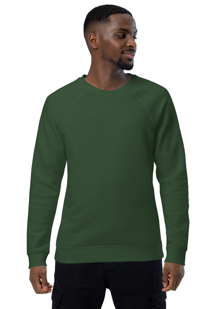 Unisex Organic Raglan Sweatshirt — SOL'S 03567 — Bottle green / XS