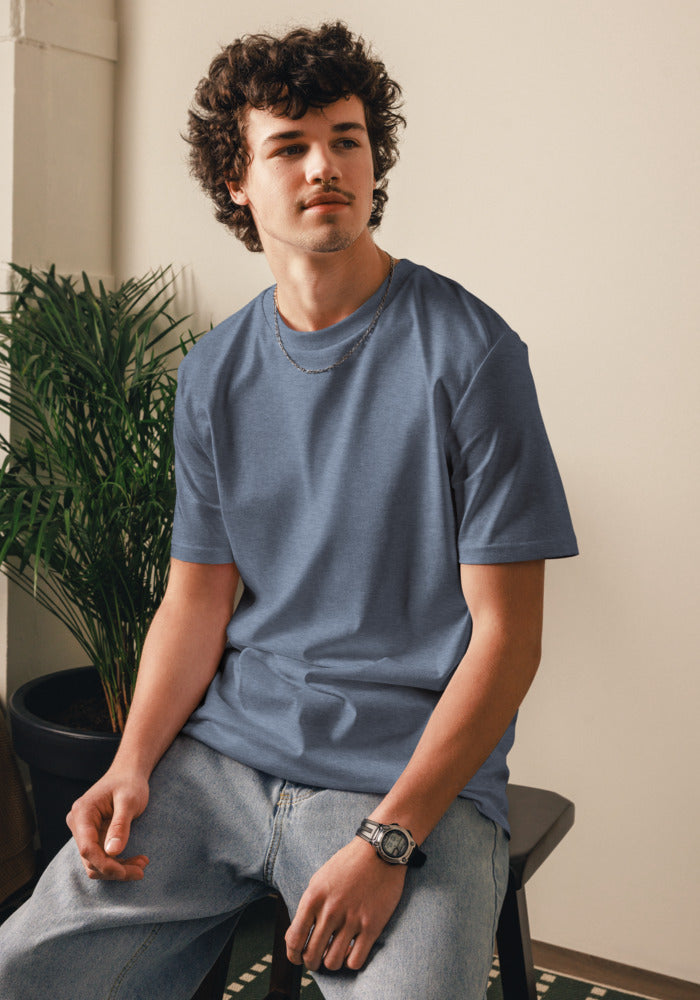 Unisex Organic Cotton Creator 2.0 T-Shirt — Stanley/Stella STTU169 — Dark Heather Blue