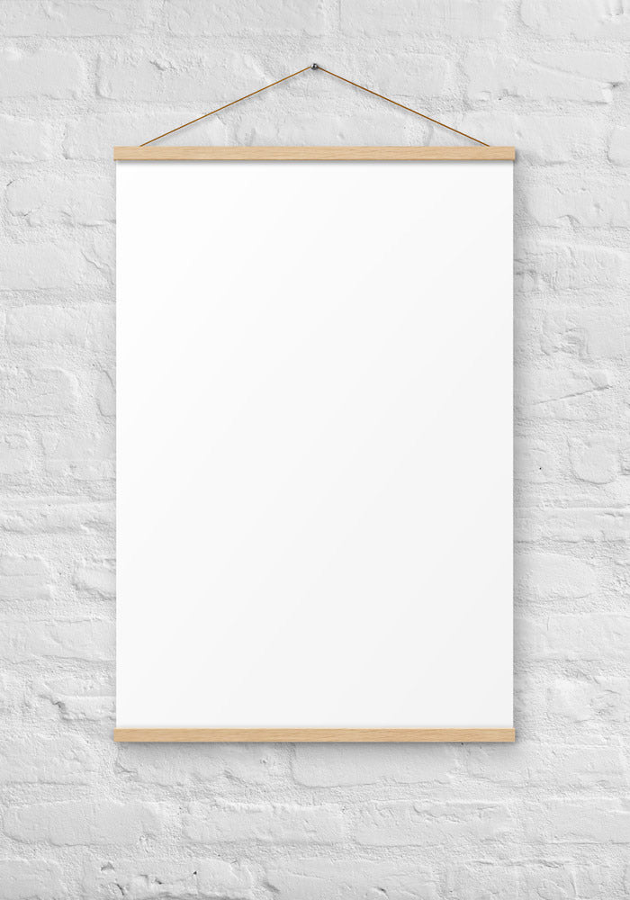 Enhanced Matte Paper Poster With Hanger (in) — Oak / 24″×36″