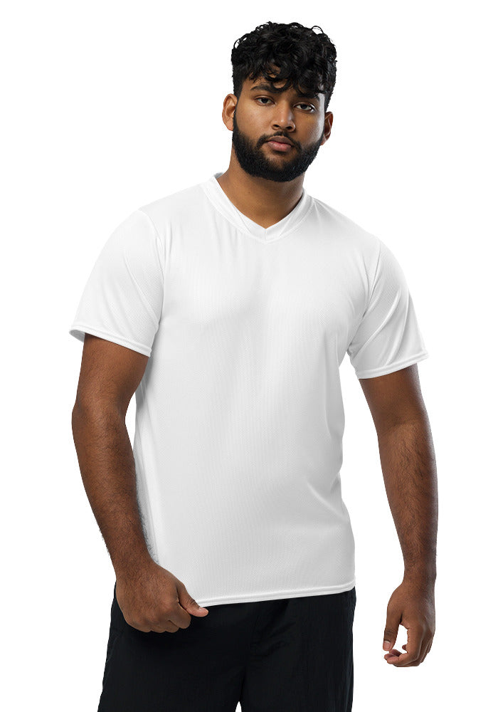 All-Over Print Recycled Unisex Sports Jersey — White / 6XL