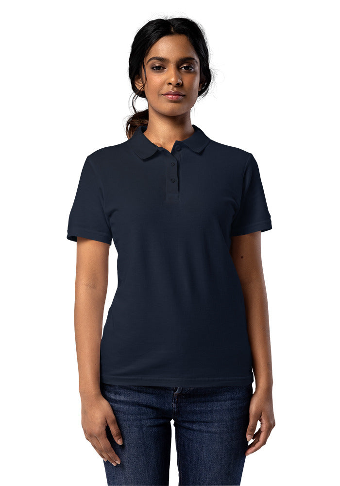 Women's Pique Polo Shirt — Gildan 64800L — Navy / S