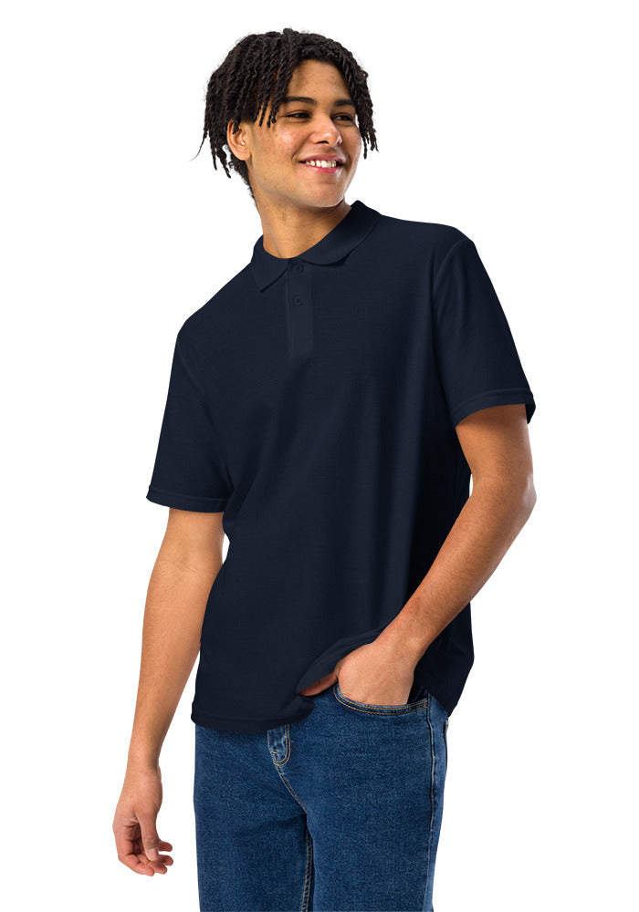Unisex Pique Polo Shirt — Gildan 64800 — Navy / S