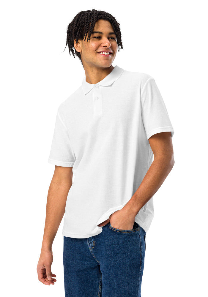 Unisex Pique Polo Shirt — Gildan 64800 — White / 3XL
