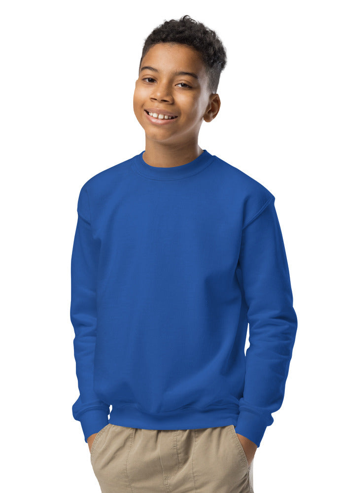 Youth Crew Neck Sweatshirt — Gildan 18000B — Royal / L