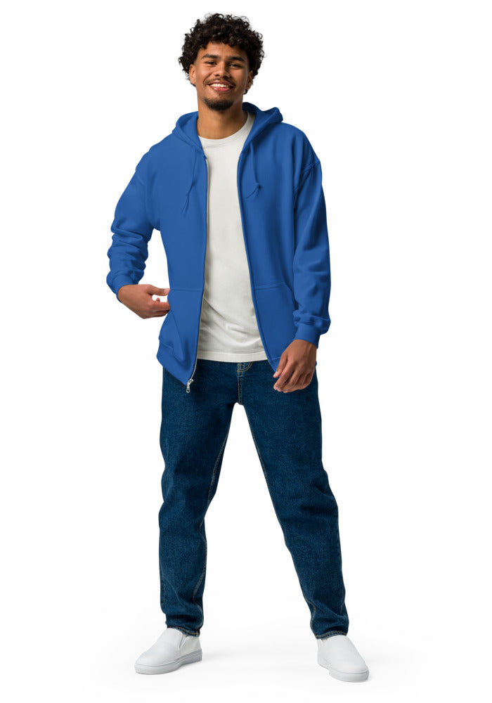 Unisex Heavy Blend Zip Hoodie — Gildan 18600 — Royal
