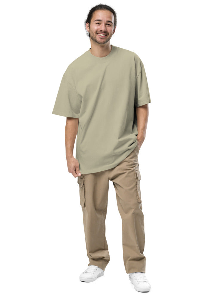 Men's Oversized Faded T-Shirt — AS Colour 5082 — Faded Eucalyptus