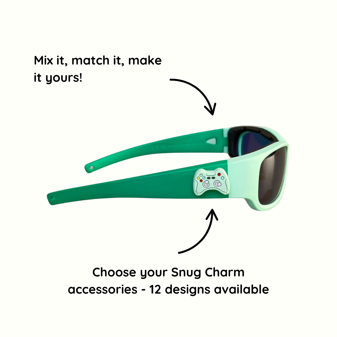 Forest Green Kids Sunglasses | Signature Lens | Snug Fit | 6-12 Years