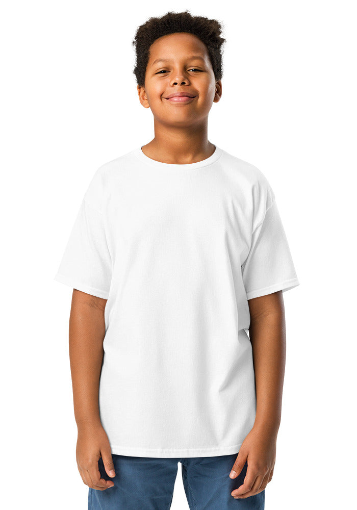 Youth Classic Tee — Gildan 5000B — White / XL