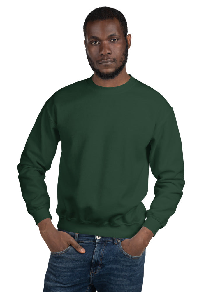 Unisex Crew Neck Sweatshirt — Gildan 18000 — Forest Green