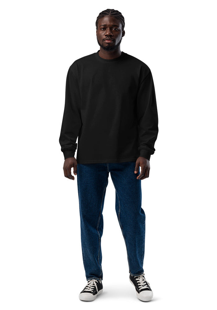 Unisex Premium Heavyweight Long Sleeve Shirt — AS Colour 5081 — Black / M