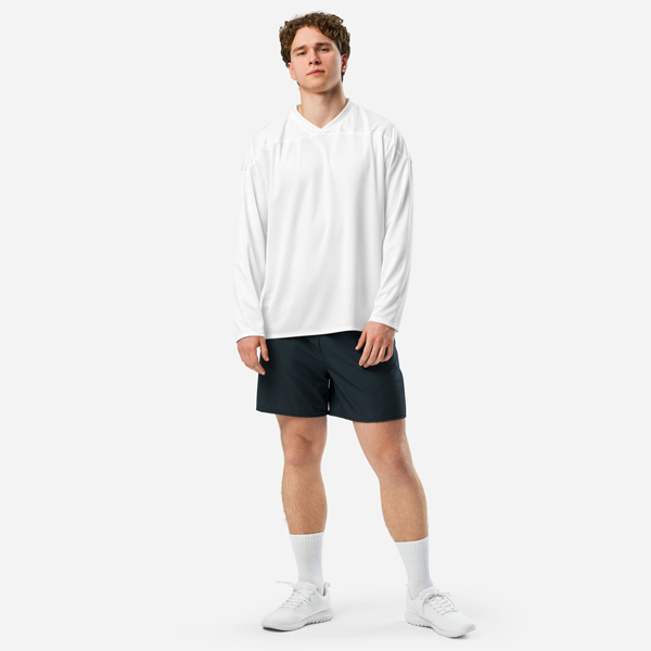 All-Over Print Recycled Hockey Fan Jersey — supplier product photograph