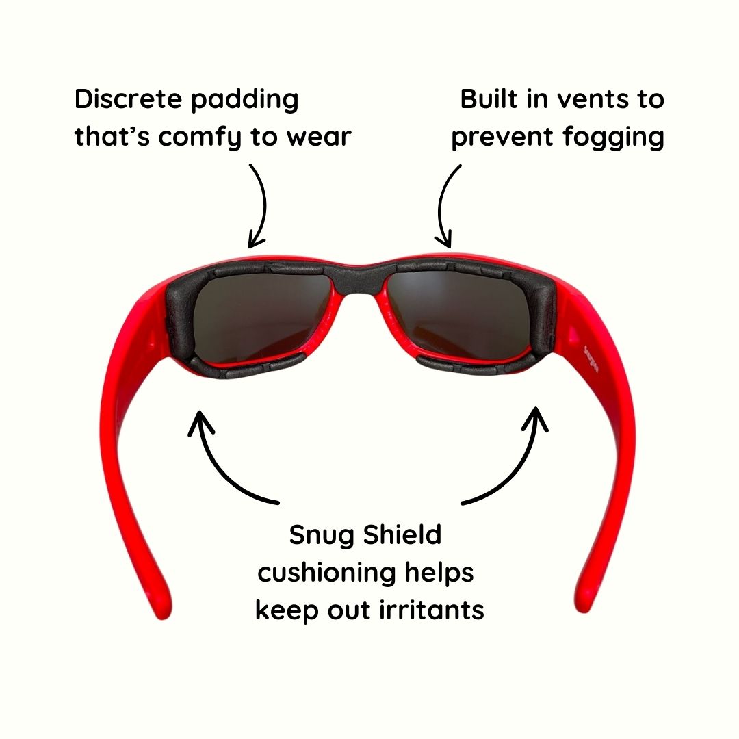 Red Kids Sunglasses| REVO Lens | Snug Fit | 3-5 Years