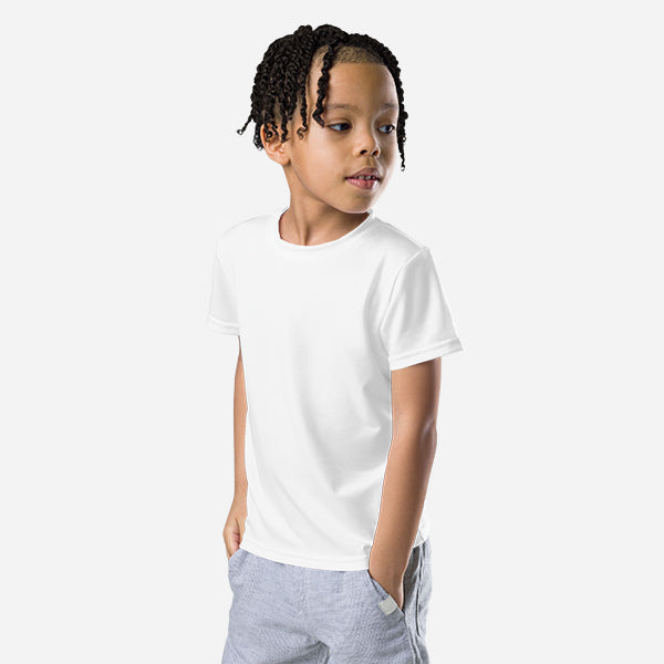 All-Over Print Kids Crew Neck T-Shirt — supplier product photograph