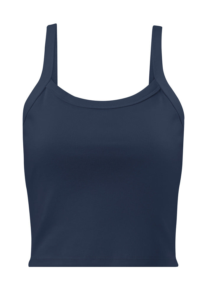 Women's Micro-Rib Tank Top — Bella Canvas 1012 — Solid Navy Blend / XS