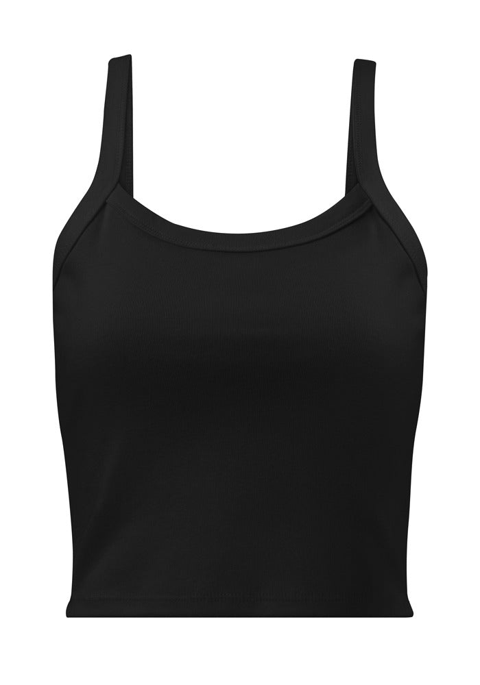 Women's Micro-Rib Tank Top — Bella Canvas 1012 — Solid Black Blend / M