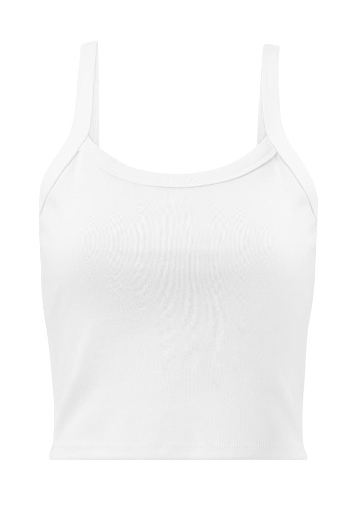 Women's Micro-Rib Tank Top — Bella Canvas 1012 — Solid White Blend / M