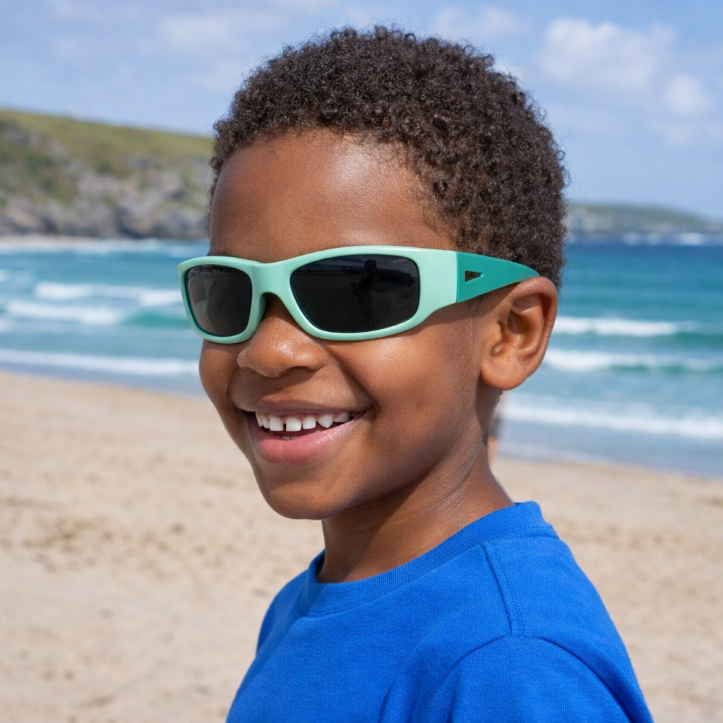 Forest Green Kids Sunglasses | Signature Lens | Snug Fit | 6-12 Years