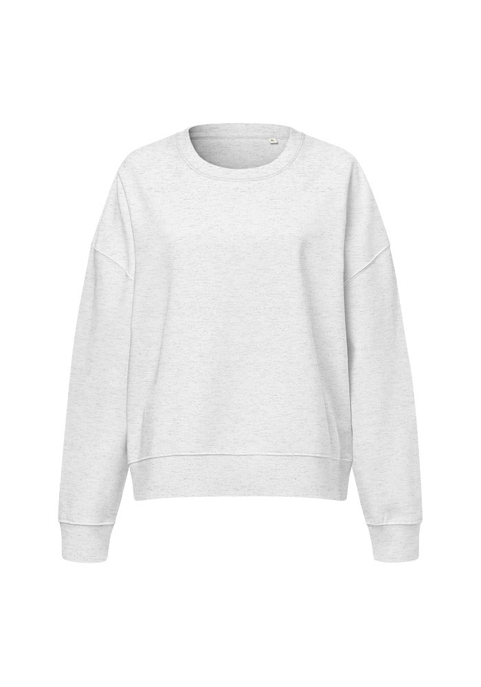 Women's Organic Crew Neck Stella Alma Sweatshirt — Stanley/Stella SASW036 — Cool Heather Grey / S