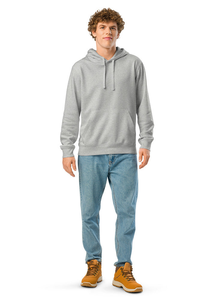 Unisex Organic Mid-Weight Drummer 2.0 Hoodie — Stanley/Stella SASU009 — Heather Grey / S