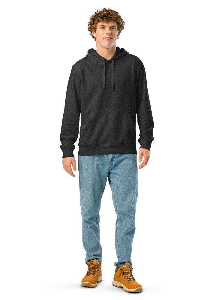 Unisex Organic Mid-Weight Drummer 2.0 Hoodie — Stanley/Stella SASU009 — Dark Heather Grey / M