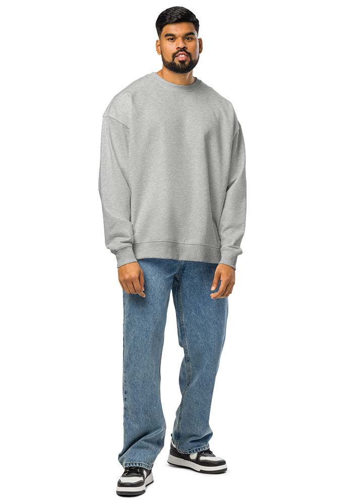 Unisex Organic Oversized Raddler 2.0 Sweatshirt — Stanley/Stella SASU025 — Heather Grey / S