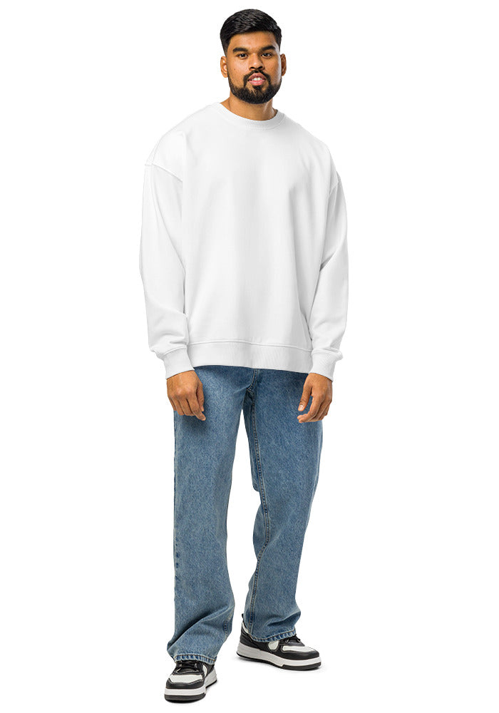 Unisex Organic Oversized Raddler 2.0 Sweatshirt — Stanley/Stella SASU025 — White / L