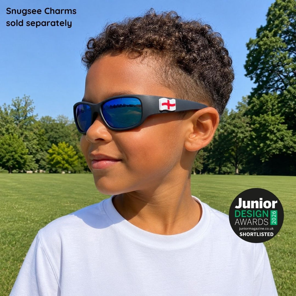 Black Charcoal Kids Sunglasses | REVO Lens | Classic Fit | 6-12 Years
