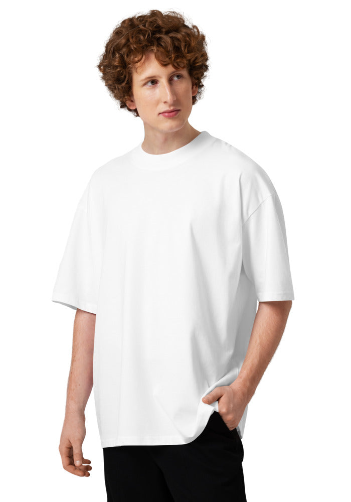 Unisex Organic Oversized High Neck Blaster 2.0 T-Shirt — Stanley/Stella SATU020 — White