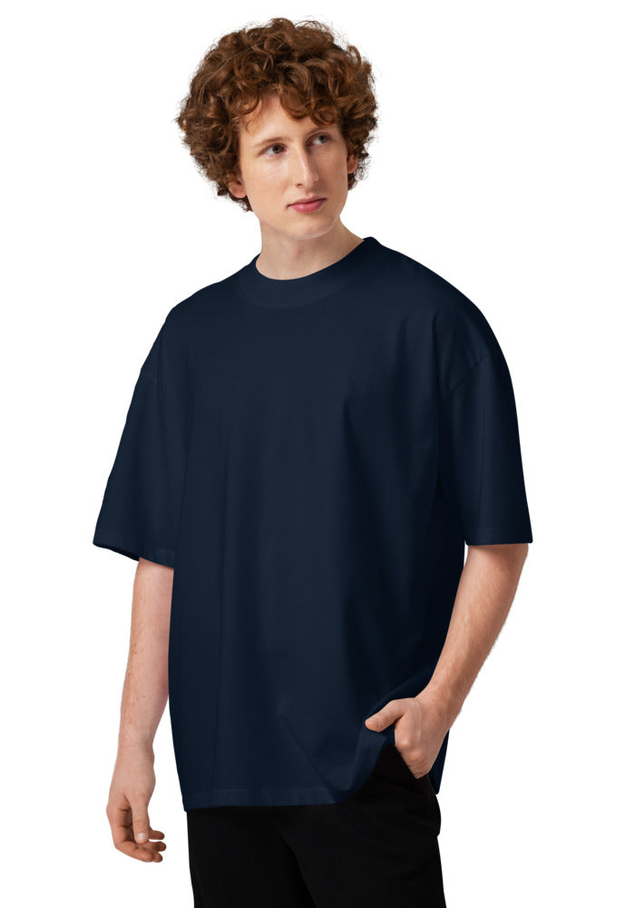 Unisex Organic Oversized High Neck Blaster 2.0 T-Shirt — Stanley/Stella SATU020 — French Navy