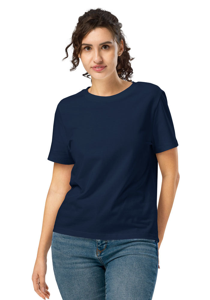 Women's Organic Ribbed Neck Stella Muser T-Shirt — Stanley/Stella SATW002 — French Navy / M