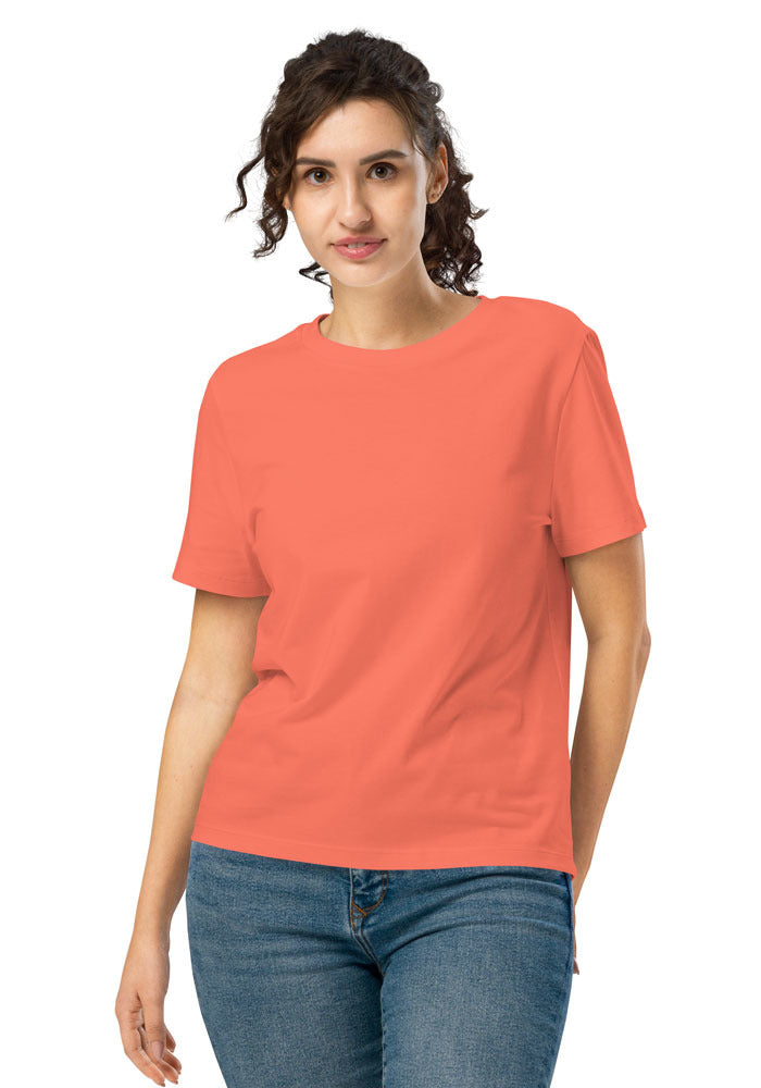 Women's Organic Ribbed Neck Stella Muser T-Shirt — Stanley/Stella SATW002 — Fiesta / L