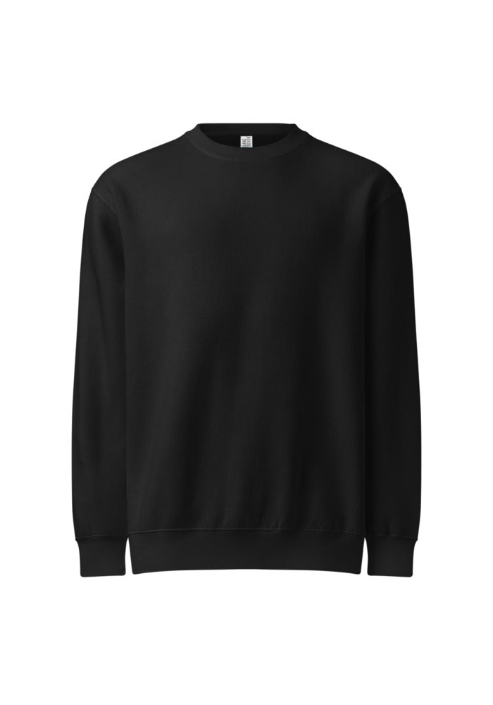 Unisex Premium Crew Neck Sweatshirt — Lane Seven LS14004 — Black